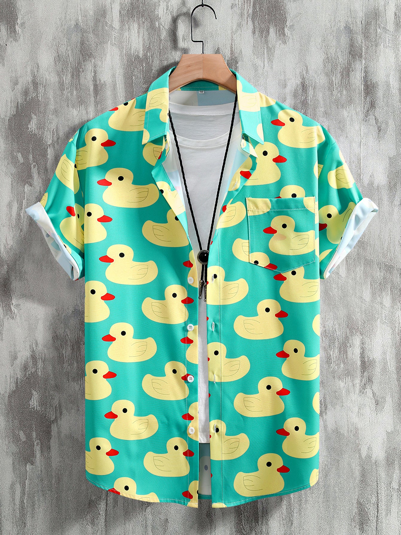 Men's Digital Printing Hawaiian Printing Shirt